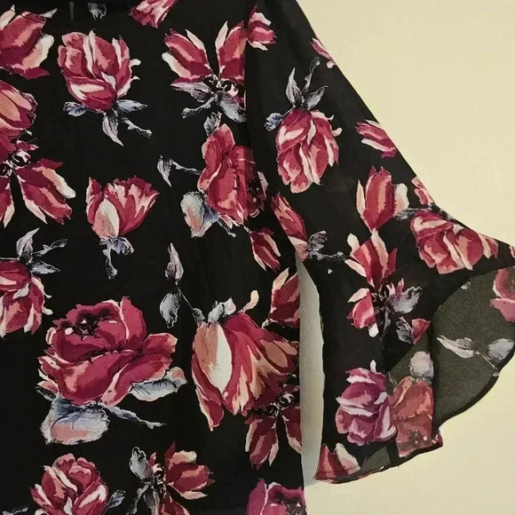 Black Label by Evan Piccone Floral Blouse - Picture 3 of 5